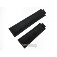 Cinturino in alligatore nero Rolex OysterFlex 20/16mm misura CE nuovo 